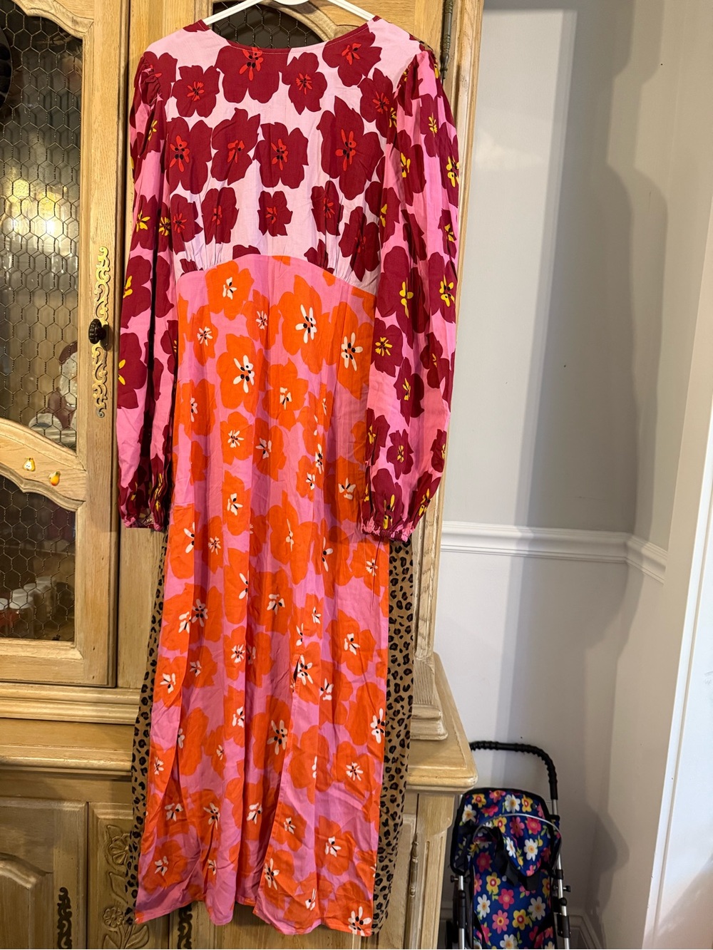 Never Fully Dressed Pink and Orange Floral Maxi Dress (Msrp 200+) - Picture 2 of 7